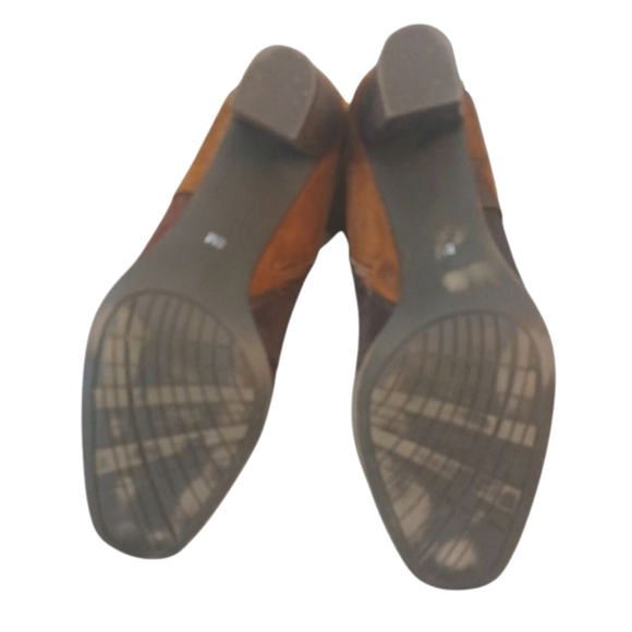 Amelia Grace Patchwork Knee-High Boots Retro Tall Heeled Boots Size 8 - Picture 10 of 11